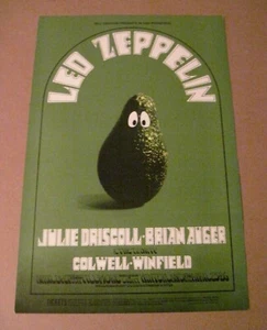 Vintage Bill Graham  Led Zeppelin BG170 2ndPrinting New VGood+++ 13 15/1x21" - Picture 1 of 7