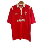 Wales Rugby Shirt Brains 2004-06 Short Sleeves Red - Size Men's L