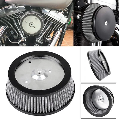 Elemento purificador de aire gris sucker para Harley Dyna Fat Boy Lo Softail Deluxe FLSTN Foto 1 de 4