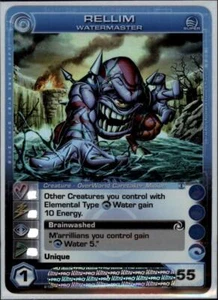 (cc1005) RELLIM WaterMaster Chaotic Card (MAX ENERGY 55) All other Stats Random - Picture 1 of 1