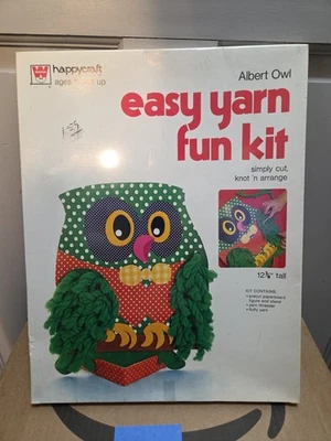 HAPPYCRAFT Easy Yarn Fun Kit 2137, ALBERT OWL, lunares, NUEVO desde 1974 Foto 1 de 4