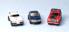 Micro Machines Lot of 3 - Mercedes, Mustang and Blazer