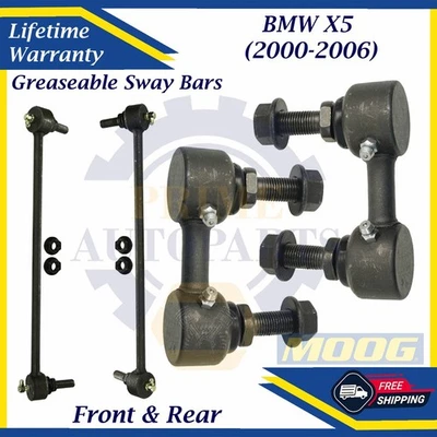 Barra estabilizadora delantera y trasera MOOG OEM para BMW X5 2000-2006 garantía de por vida Foto 1 de 4