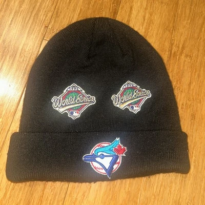 NUEVA ERA Toronto Blue Jays 2X Campeones de la Serie Mundial Gorro Tejido Gorra Sombrero Foto 1 de 3