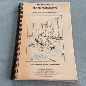 Analysis Texas Waterways Characteristics Rivers Streams Bayous Book Maps History - Picture 1 of 23