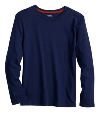 Camiseta lisa de manga larga para niños Sonoma Goods for Life Everyday, para niños, talla grande  Foto 1 de 2