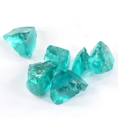 Piedra preciosa áspera natural de 214 quilates con certificación de amatista verde brasileña sin cortar 6 piezas Foto 1 de 3