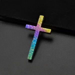 Pure Titanium Cross Necklace DIY Pendant Anti-Allergic Fashion Men Women Pendant - Bild 1 von 17