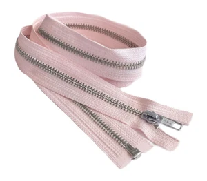 20 Inch YKK #5 Medium Weight Aluminum Metal Jacket Zipper Separating Made in USA - Picture 1 of 43