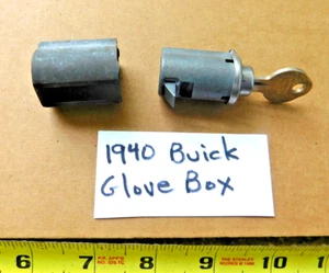 GLOVE BOX DOOR LOCK AND KEY FOR 1940 BUICK CARS 40 - Foto 1 di 3