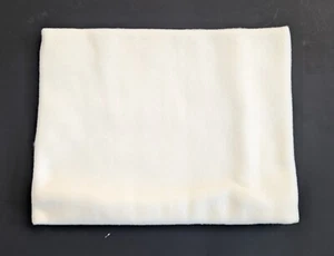 Neck Warmer Gator Gaiter Face Mask -Fleece - Cream Off White Ivory - Made in USA - Picture 1 of 1