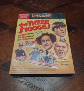 Cinemaware The Three Stooges Rare Retro Commodore 64 Game 5.25 Inch Disk  - Picture 1 of 6