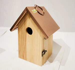 12" Bird House Birdhouse Metal + wood -new - Picture 1 of 5