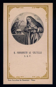 santino-holy card B. MARGHERITA DA CITTA' DI CASTELLO - Imagen 1 de 1