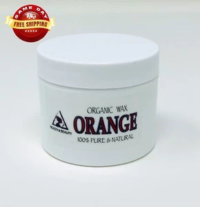 ORANGE WAX ORGANIC DEODORIZED CITRUS PEEL WAX NATURAL 100% PURE 2 OZ - Picture 1 of 12
