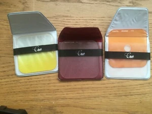 Club camera filters x 3 graduated yellow Pastel orange c.s diffraction 2x - Picture 1 of 5
