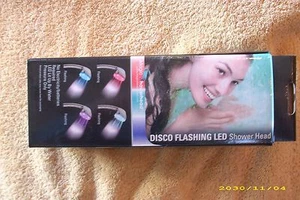 Bathroom LED Shower Head Color Changing Pressure Sensitive Water Glow Light US - Picture 1 of 4