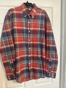 Camisa Polo Ralph Lauren con Botones Talla Mediana Rosa Azul Verde Amarillo Mangas Largas - Imagen 1 de 4
