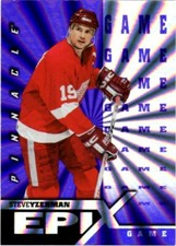 1997-98 Pinnacle Epix Purple Game #E9 Steve Yzerman Detroit Red Wings  