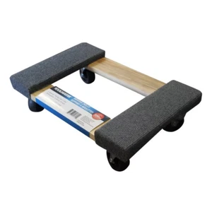 Wood Moving Dolly 12x18 Heavy Duty Furniture Cart 661 lb Load 4 Caster Wheels - Imagen 1 de 12