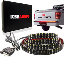 ICBEAMER Triple Row 60 inch High-visible Truck Tailgate Light - Waterproof LED