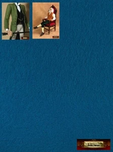 M00383-YD MOREZMORE Thin Felt for Puppet Doll Clothes MILITIA BLUE Fabric Soft R - Picture 1 of 3