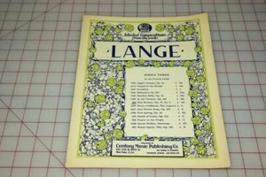 Vintage Century Certified Edition Sheet Music LANGE Series 3 - Picture 1 of 1
