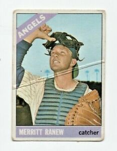 1966 Topps Baseball Card # 62 Merritt Ranew - California Angels