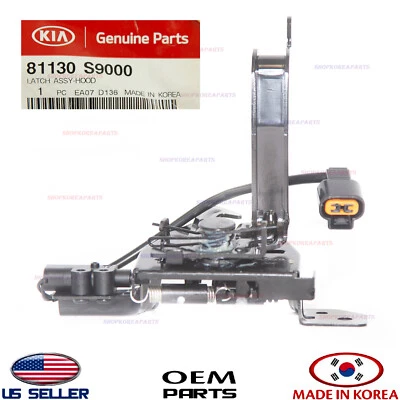 Conjunto de pestillo de bloqueo de capó genuino ⭐OEM⭐ KIA TELLURIDE 2020-2022 81130S9000 Foto 1 de 3