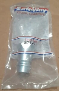 S71-4 Safeway Quick Coupler 1/2" Male Tip Poppet Style S714 - Picture 1 of 5
