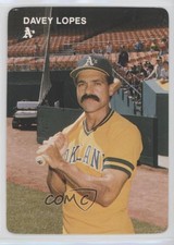 1984 Mother's Cookies Oakland Athletics Stadium Giveaway Davey Lopes #21