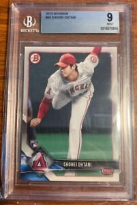 Hot 2018 Bowman #49 Shohei Ohtani Los Angeles Angels Beckett BGS 9 0015570914