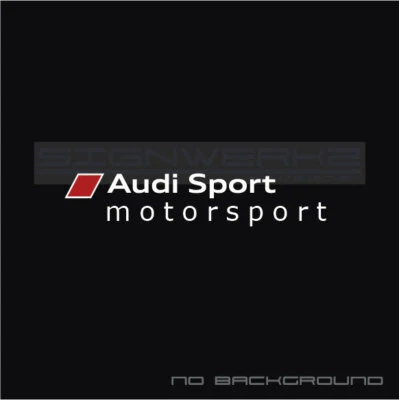 Audi Sport Motorsport Decal RS5 A4 S4 S3 S5 TT TTRS RS3 R8 RS6 2 Colors Pair - Image 1 of 4