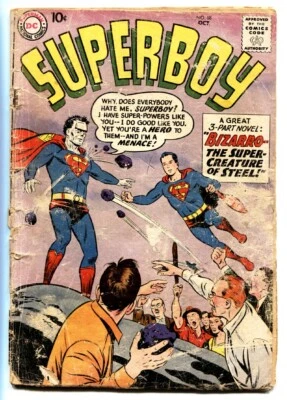 Cómic Superboy #68 DC Primera aparición de Bizarro-Plata-Edad 198 Foto 1 de 2