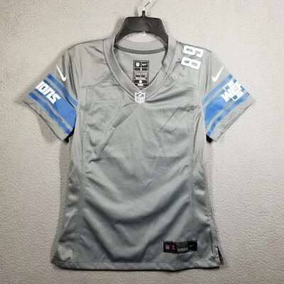 Nike Detroit Lions #89 Dan Campbell Woman Small Grey Alternate Error Print Blank - Image 1 of 4