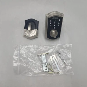 SCHLAGE Touch Keyless Touchscreen Electronic Deadbolt Lock, Bright Chrome - Picture 1 of 1