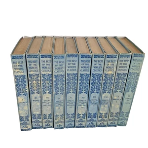 The Best of The World's Classics Set complet 1-10 Henry Cabot Lodge 1909 HC très bon état - Photo 1/18