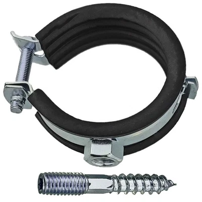 Rohrschellen mit Schallschutz 10 - 116 mm mit Stockschraube Gelenkrohrschellen - Bild 1 von 2