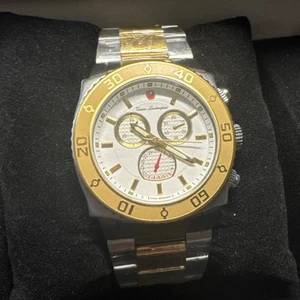 New Tonino Lamborghini Men's Watch Silver and Gold - Box And COA - Picture 1 of 11
