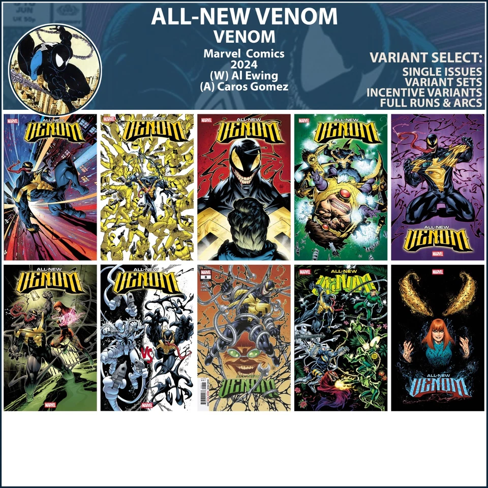 All-New Venom (2024) #1 2 3 4 5 6 7 8 9 10 Marvel Comics COVER SELECT