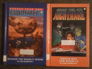 2 Choose Your Own Nightmare hardcover books : Snake's Venom + Watch Out Room 13 - Bild 1 von 1