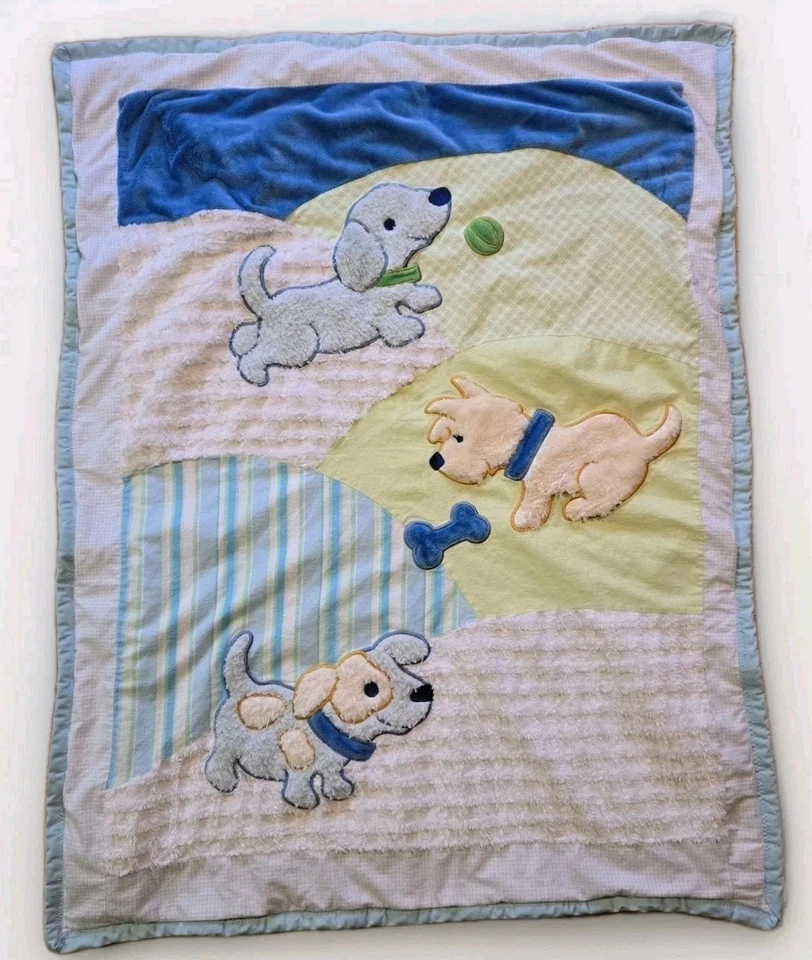 Manta de chenilla hecha a mano para perros edredón felpa franela trasera Foto 1 de 4