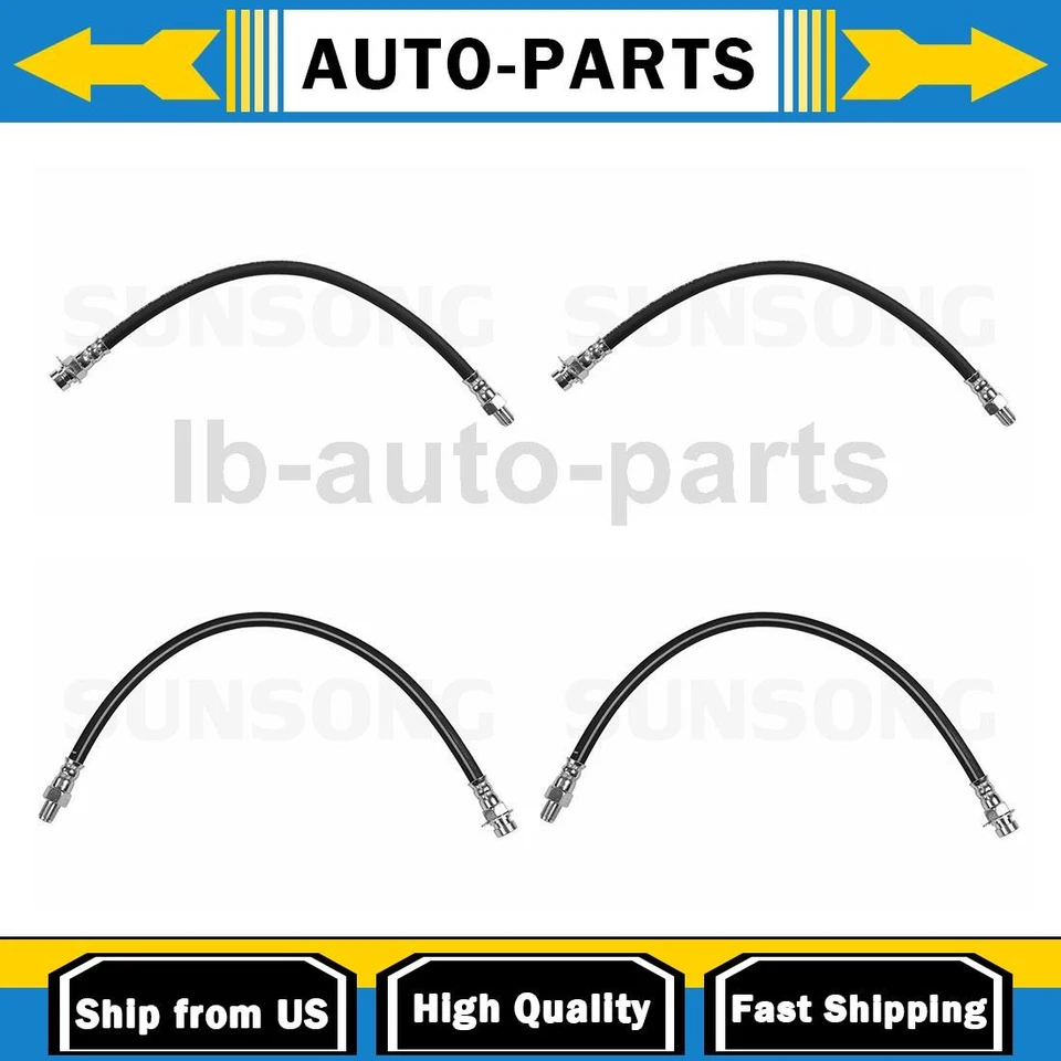 Manguera de freno delantera trasera 4x para camioneta Ford 1/2 tonelada 2,0 L 1942 Foto 1 de 4