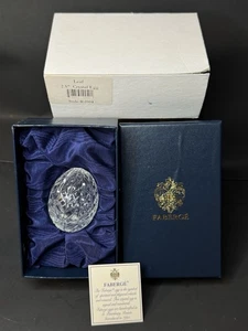 Faberge Kristall Ei Blatt Stil Nummer #1904 2,5" - Bild 1 von 3