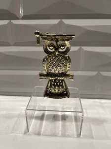 Gold tone metal owl earring holder Torino - Picture 1 of 6