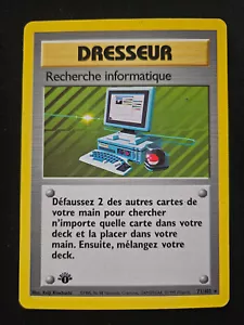 1999 Pokemon COMPUTER SEARCH Base Set 1ST EDITION Shadowless French Card 71/102 - Picture 1 of 14