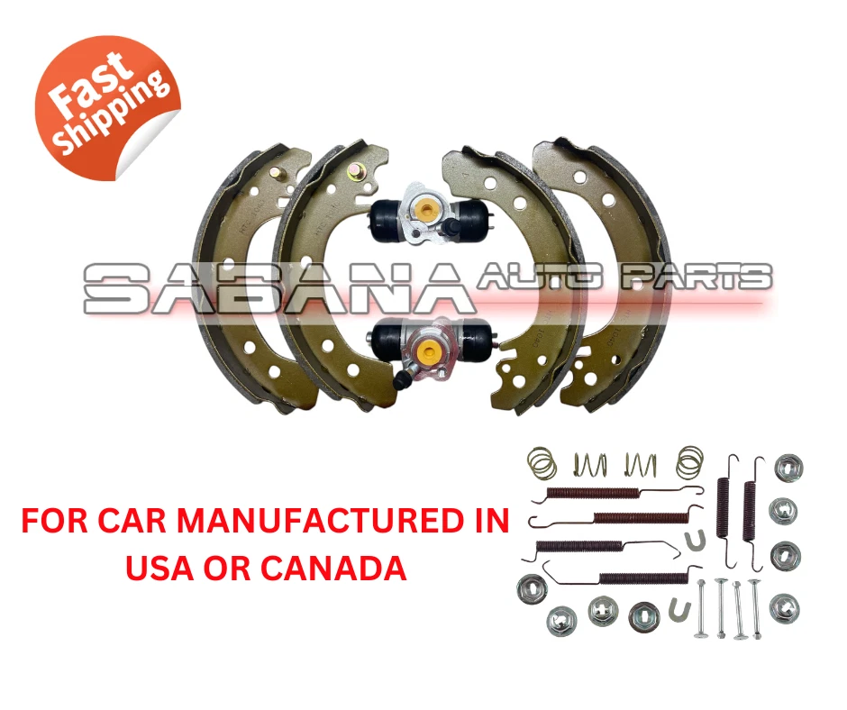 Kit de mola de freio traseiro tambores sapatas cilindro de roda para Toyota Corolla 2003-2008 - Imagem 1 de 1