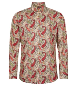 Vivienne Westwood Krall Shirt In Liberty Red Floral Paisley Button Front Size 50 - Picture 1 of 15