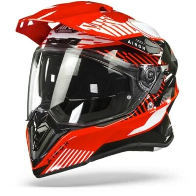 Casco de motocicleta dorado Airoh Commander Adventure ACU Boost rojo brillante Foto 1 de 4