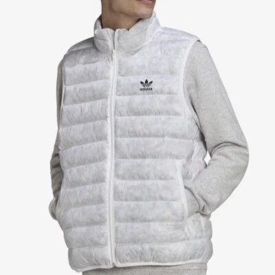 Adidas Essentials Made With Nature Puffer Vest HK7539 White Men’s Size Medium - Image 1 of 4